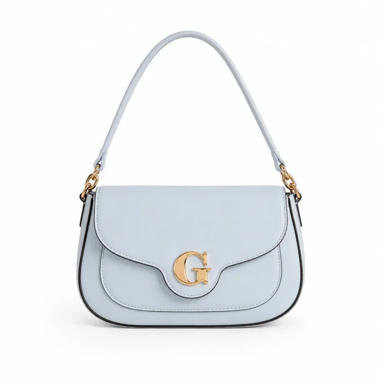 Sky Blue Luxe Shoulder Bag