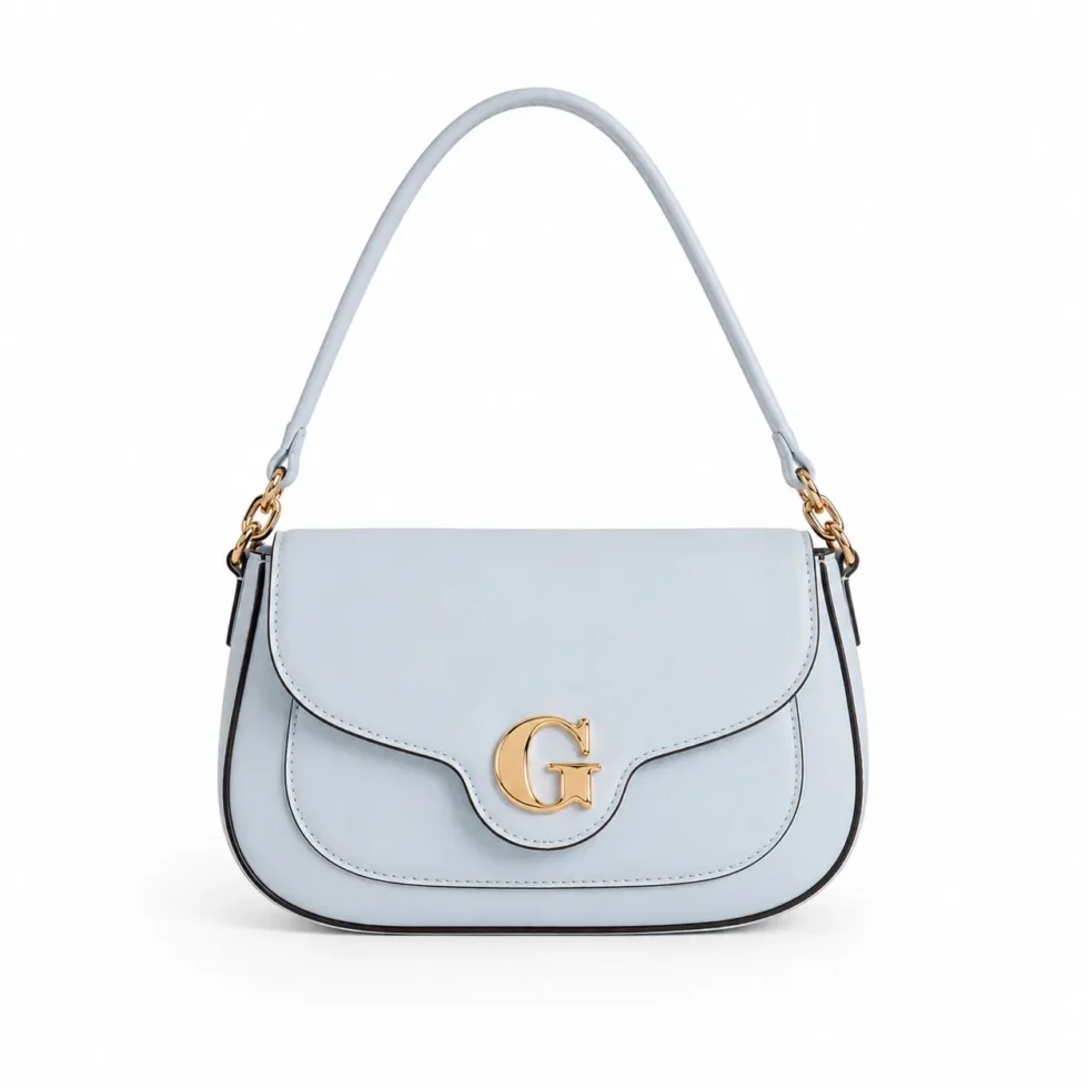 Sky Blue Luxe Shoulder Bag